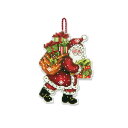 ◎注目輸入刺繍!◎ 刺繍 Dimensions クリスマスオーナメントキット Santa with Bag Ornament 輸入キット