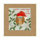 ◎注目輸入刺繍!◎ 輸入刺繍 Bothy Threads(ボシースレッズ) Xmas Owl クリスマスフクロウ カードフレーム付き|XMAS11 クリスマス ...