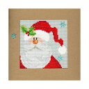 ◎注目輸入刺繍!◎ 輸入刺繍 Bothy Threads(ボシースレッズ) Snowy Santa 雪のサンタ カードフレーム付き|XMAS15 クリスマス サ...
