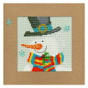 ◎注目輸入刺繍!◎ 輸入刺繍 Bothy Threads(ボシースレッズ) Snowy Man スノーマン カードフレーム付き|XMAS15 クリスマス スノー...