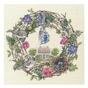輸入刺繍 Dimensions 70-35427 Cottage Wreath コテージリース | ディメンジョン 刺繍キット 鳥 たまご コテージ リース フラワー 花 輸入キット