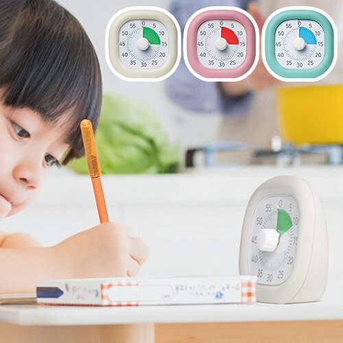 トキ・サポ 時っ感タイマー 10cm | 勉強 勉強用 勉強方法 集中 グッズ アイテム 時間管理 時間管理術 アナログ時計 卓上 静音作動設計 コンパクト 小学生 中学生 高校生 幼稚園 保育園 幼児のサムネイル