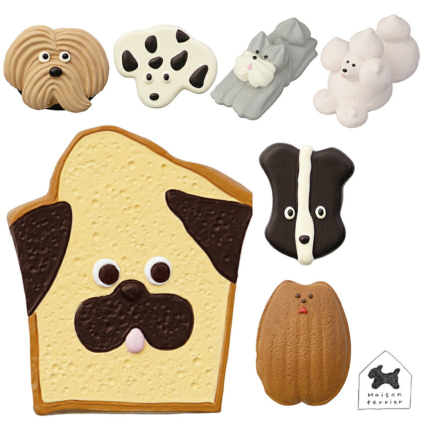 スイーツマグネット │ 磁石 マグネット かわいい おしゃれ maisonterrier 犬モチーフ デコレ メゾンテリア