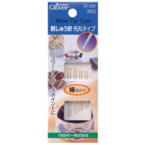 9/1は5000円以上で使える11%クーポン配布!クロバー 刺しゅう針　先丸タイプ　細取合せ クローバー　57-237　(メール便可)　夏休み 手づくり