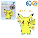 ポケットモンスター ピカチュウ 蓄光シールワッペン 蓄光ワッペン ポケモン PKC001 (取り寄せ品) (メール便可)
