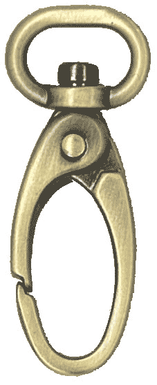 ナスカン　45mm　12mm用　シルバー　AK-32-12S　(取り寄せ品)　(メール便可)