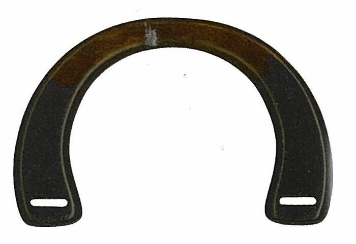木工手さげタイプ持ち手　2本入　12cm　#26 黒　BM-1819　(取り寄せ品)　(メール便不可)