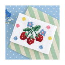 オリムパス ししゅうキット Romantic Embroidery イチゴのカードケース 9007 (取り寄せ品) (メール便可)