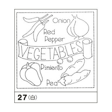 楽天手芸倶楽部ベジタブル　3枚組　花ふきん27（白）　（メール便可）