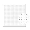 オリムパス 一目刺し用ガイド付きさらしもめん H-1021 (メール便可)