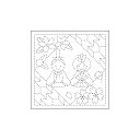 オリムパス 花ふきん 刺し子布 お雛まつり(白) H-1055 (メール便可)