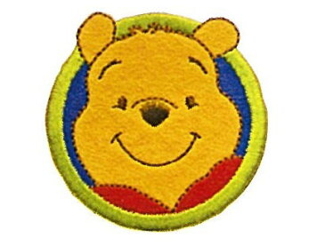 くまのプーさん ディズニー キャラクター ワッペン ミッキーとなかまたち アイロンでつけられる プーさんの顔 Disney Series DI400-DI51 (メール便可) 入園入学 ステイホーム おうち時間 手芸男子 2021 母の日 花以外 ギフト