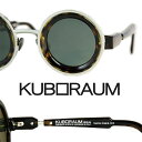 KUBORAUM Sunglasses[z3ts2]/クーボラウム ラウンド型 サングラス べっ甲柄のアセテートとメタルのコンビネイションフレーム　UVカット　メンズサングラス　レディースサングラス