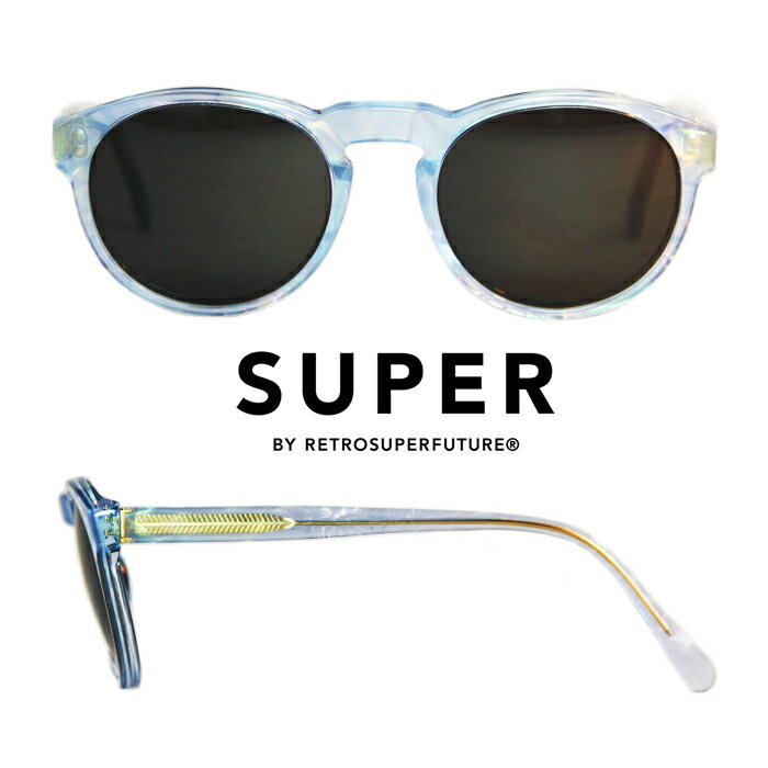 在庫処分品　スーパーSUPER Sunglasses Paloma Pool [KKSEE7N]ボストン型　サングラス　パロマプール　Light Blue 水色　　UVカット　メンズサングラス　レディースサングラス