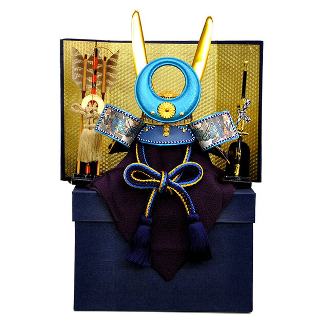 【五月人形】【兜】【G132】8号 青竜兜 ミニ兜 飾り台 弓太刀屏風付き【送料無料】【秀光】【新作】【限定品】【楽ギフ_のし】【楽ギフ_のし宛書】