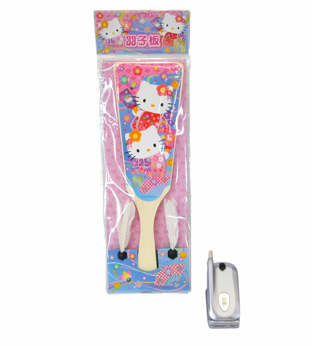 【正月飾り】【H101】はろうきてぃ羽子板　羽根付セット【新作】【羽子板】【秀光】【限定品】【楽ギフ_のし】【楽ギフ_のし宛書】【smtb-u】