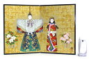 【送料無料】【L061】日本絵屏風 立雛絵【新作】【秀光】【限定品】【楽ギフ_のし】【楽ギフ_のし宛書】【smtb-u】