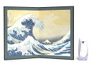 【L066】日本絵屏風 葛飾北斎「富嶽三十六景 神奈川沖浪裏(かながわおきなみうら)」【新作】【秀光】【限定品】【楽ギフ_のし】【楽ギフ_のし宛書】