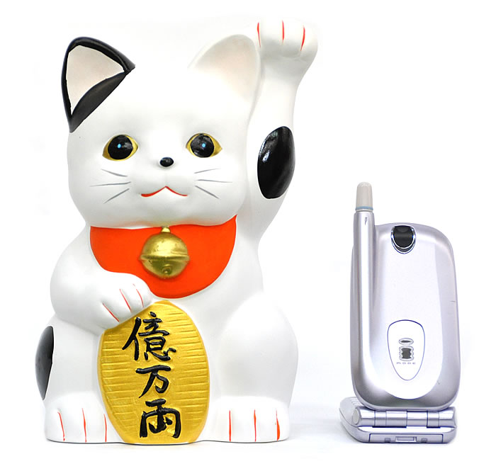 【M153】錦彩招き猫貯金箱[特大]可愛く福を招いてお金が貯まりそう♪【新作】【秀光】【限定品】【楽ギ..