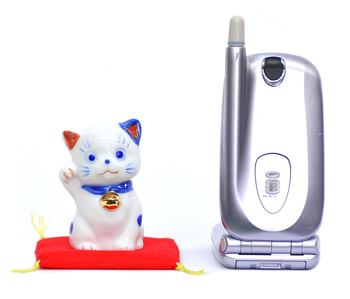 【M167】染錦福福招き猫【福招き】「福よおいで」と澄ました顔で手招きしてる愛らしい招きネコ！【新作】【秀光】【限定品】【楽ギフ_のし】【楽ギフ_のし宛書】