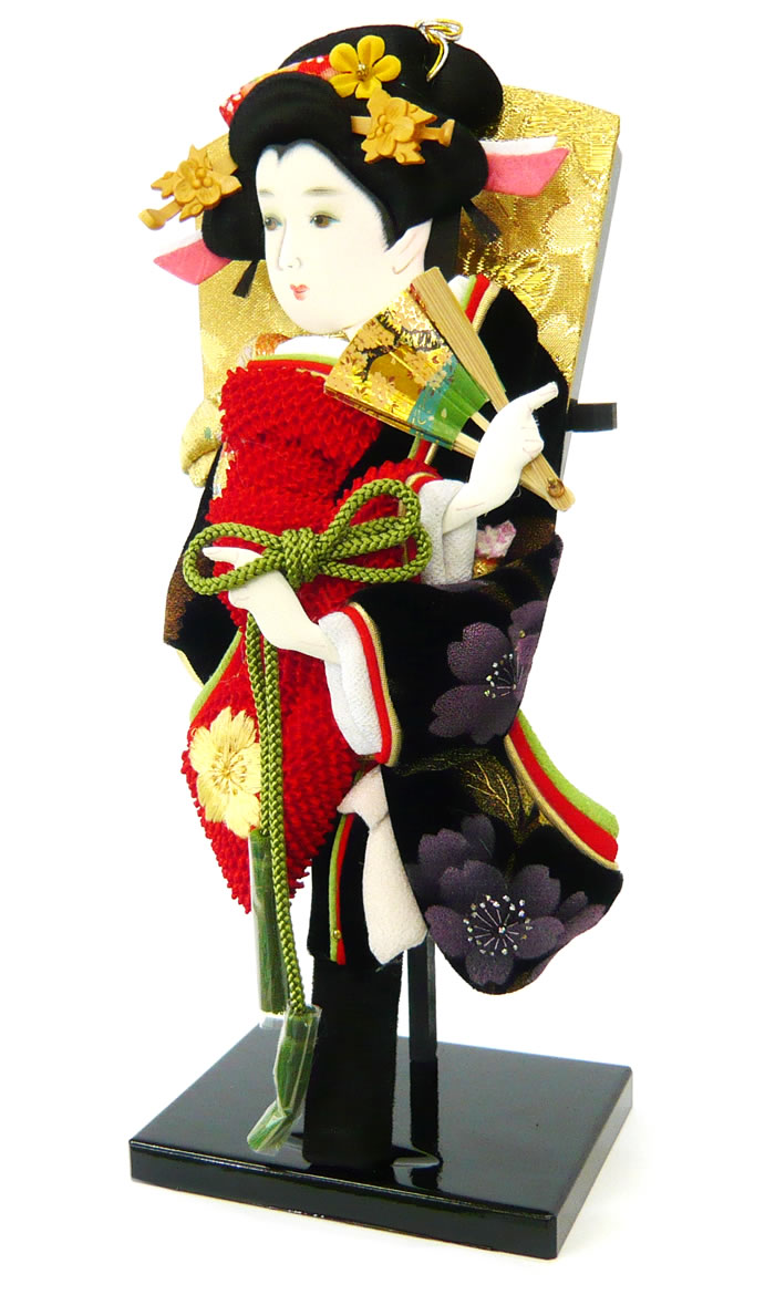 羽子板 初正月 初節句 厄除け 出し飾り かわいい 立体 振袖 道成寺 コンパクト ミ...
