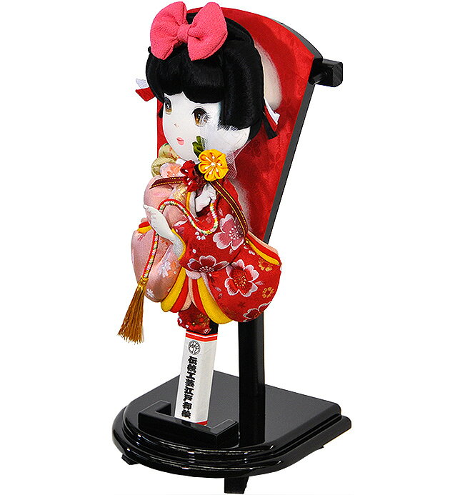 羽子板 初正月 初節句 厄除け 出し飾り かわいい 立体 振袖 名前入り作札 コンパク...