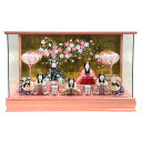 雛人形 ひな人形 お雛様 おひなさま かわいい 手作り 2025年 新作 秀光 限定品 送料無料 コンパクト ミニ 初節句 ひな祭り 木目込 五人 5人 ピンク...