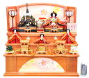 雛人形 ひな人形 お雛様 おひなさま かわいい 手作り 2025年 新作 秀光 限定品 送料無料 コンパクト ミニ 初節句 ひな祭り 収納 段 三段 五人 5人...