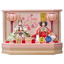 雛人形 ひな人形 お雛様 おひなさま かわいい 手作り 2025年 新作 秀光 限定品 送料無料 コンパクト ミニ 初節句 ひな祭り 二人 2人 親王 六角アク...