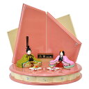 雛人形 ひな人形 お雛様 おひなさま かわいい 手作り 2025年 新作 秀光 限定品 送料無料 コンパクト ミニ 初節句 ひな祭り 木目込 二人 2人 平飾り...