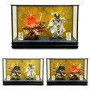 五月人形 5月人形 2025年 手作り 初節句 送料無料 コンパクト ミニ ケース 選べる3タイプ 赤鍾馗 黒鍾馗 神武天皇 舞踊人形 新作 秀光 限定品 目玉...