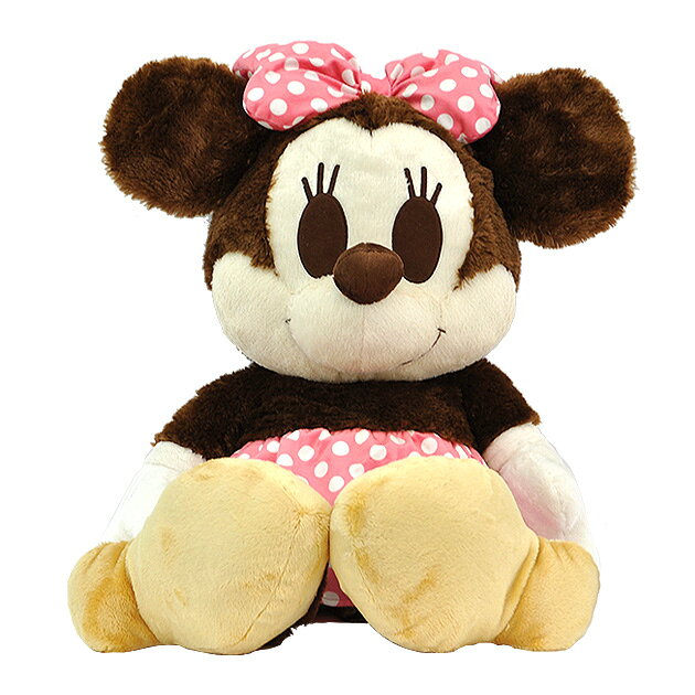 【N906】ぬいぐるみ　ディズニーの人気者　ふわふわな手ざわり♪かわいい『パフパフミニー3L』　【秀光】♪