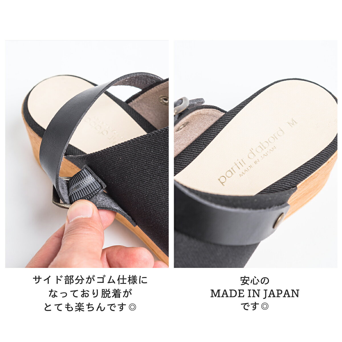 サンダル レディース 2way 厚底 ウェッジ...の紹介画像3