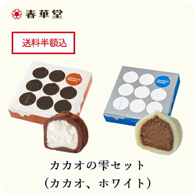【送料半額込】カカオの雫セット(カカオ、ホワイト)｜バレンタイン ホワイトデー プチギフトお菓子 洋菓子 スイーツ チョコレート ホワイトチョコ チョコレート菓子 土産 お土産 手土産 ギフト 贈り物 冷凍便 人気 セット お得 送料半額 送料込みのサムネイル