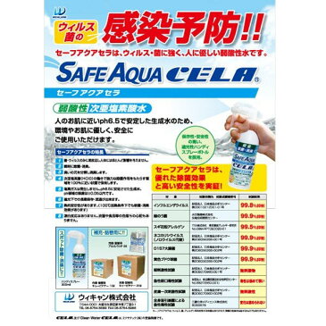 セーフアクアセラ 300ml 弱酸性 次亜塩素酸水 安全試験テスト済み 除菌 消臭 除菌スプレー 花粉カット 弱酸性 予防 抑制