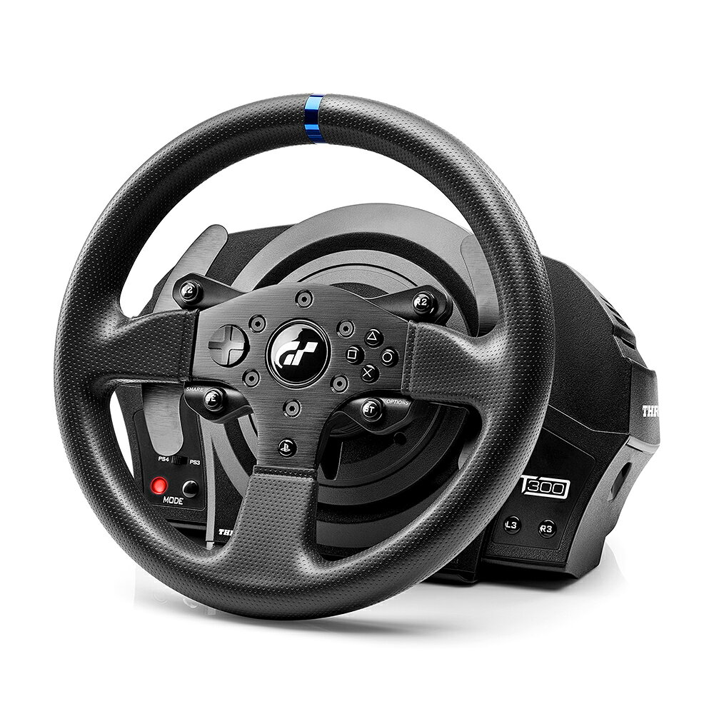 シャントのThrustmaster T300RS GT EDITION ハンコン スラストマスター[国内正規品] ハンドルコントローラー Racing Wheel レーシング ホイール PS5 PS4 PS3 PC｜アングル2