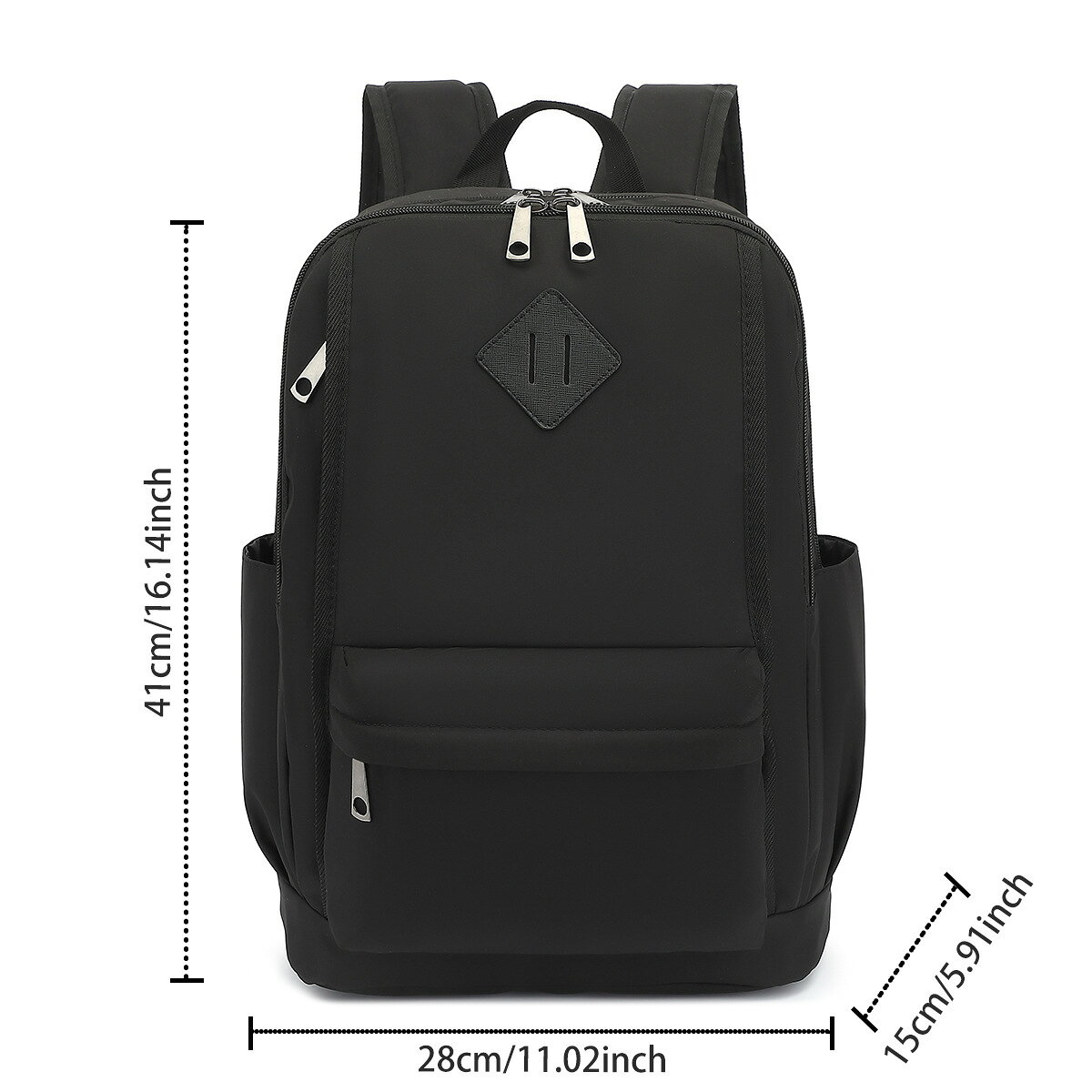 Paquete de backpack de ordenador de alta capacidad de 15 pulgadas para estudiantes de la escuela secundaria de la escuela secundaria — vista 2