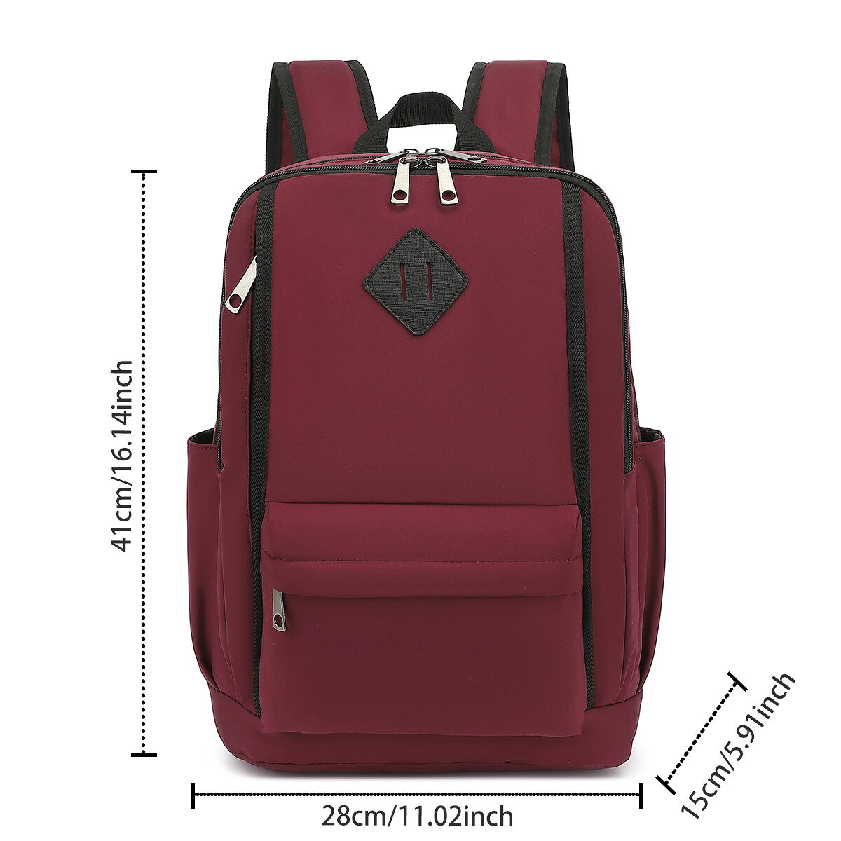 Paquete de backpack de ordenador de alta capacidad de 15 pulgadas para estudiantes de la escuela secundaria de la escuela secundaria — vista 3