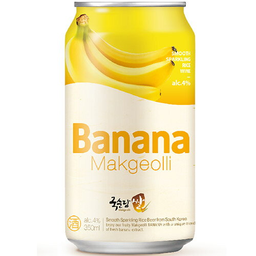 麹醇堂 米 マッコリ 缶 バナナ 350ml x...の商品画像