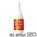 【送料無料】二東 マッコリ ペットボトル 1000ml 6％ 15本