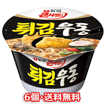 農心 天ぷら うどん カップ麺 111g 6個 韓国 料理 食品 インスタント ラーメン 乾麺 らーめん