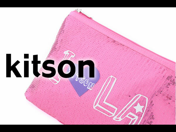 キットソン コスメバッグ SEQUINS COSMETIC BAG - I HEART KITSON ...