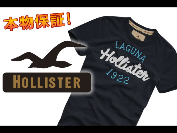 【HOLLISTER/ホリスター】(半袖Tシャツ)(アメカジ)ホリスター メンズ 半袖TシャツMONARCH BEACH ネイビー (XS,S,M,L,XL)【セール】