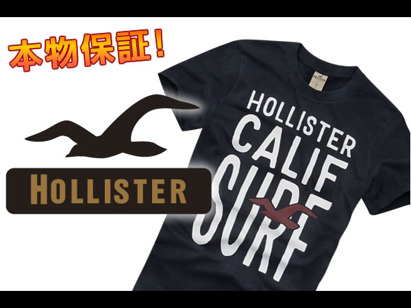 【100％本物保障】【Hollister/ホリスター】(半袖Tシャツ)(アメカジ)ホリスター メンズ 半袖TシャツFIRST POINT ネイビー (XS,S,M,L,XL)【セール】
