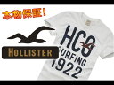 【100％本物保障】【Hollister/ホリスター】(半袖Tシャツ)(アメカジ)ホリスター メンズ 半袖TシャツFIRST POINT クリーム (XS,S,M,L,XL)【セール】