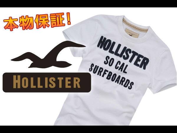 【100％本物保障】【Hollister/ホリスター】(半袖Tシャツ)(アメカジ)ホリスター メンズ 半袖TシャツPOINT MUGU ホワイト (XS,S,M,L,XL)【セール】