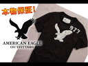 【American Eagle Outfitters/アメリカンイーグル】(半袖Tシャツ)(アメカジ)アメリカンイーグル メンズ 半袖Tシャツ AE SIGNATURE APPLIQUE T トゥルーブラック(0181-3807)【セール】(XS,S,M,L,XL)