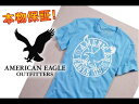 【American Eagle Outfitters/アメリカンイーグル】(半袖Tシャツ)(アメカジ)アメリカンイーグル メンズ 半袖TシャツAE EAGLE CIRCLE GRAPHIC T チャコールブルー (0162-3628)(XS,S,M,L,XL)【セール】