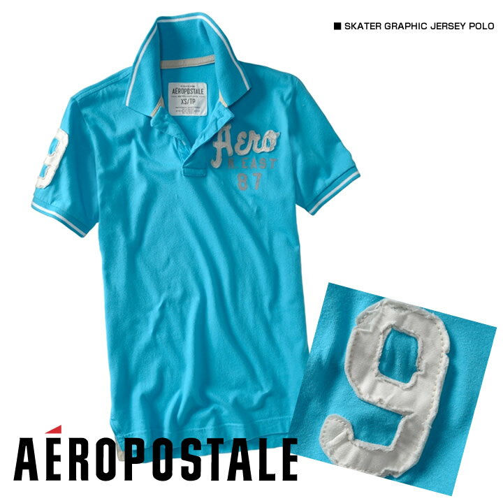 エアロポステール メンズ 半袖ポロシャツ SKATER GRAPHIC JERSEY POLO キュ ...