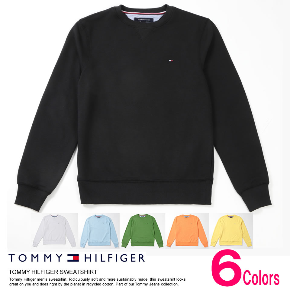 ■トミーヒルフィガー TOMMY HILFIGER 長袖 スウェット トレーナー 6色 お買い物マラソン 最大 ポイント 24倍 ! ラッピング 無料! あす楽 3980円以上 送料無料 ! メンズ かっこいい プレゼント ギフト にも! 秋物 新作 入荷!